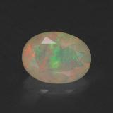 0.7 ct Transparent/Translucent Oval Facet Opal 8mm x 6