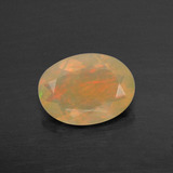 0.7 carat Multicolor Oval Facet Opal 8x6mm