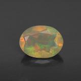 0.7 ct Transparent/Translucent Oval Facet Opal 8mmx6mm