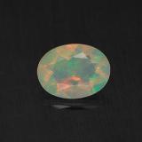 0.7 carat Multicolor Oval Facet Opal 8x6