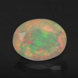 0.9 ct Transparent/Translucent Oval Facet Opal 8mmx6.5mm