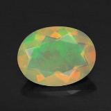 0.7 ct Transparent/Translucent Oval Facet Opal 8.5x6.5mm