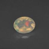 8x6mm Opal 0.8ct Oval Facet in Multicolor