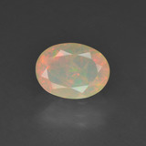 0.6 ct Transparent/Translucent Oval Facet Opal 8x6