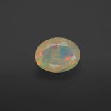 0.6 ct Transparent/Translucent Oval Facet Opal 8mmx6mm
