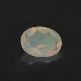 8mm x 6mm Opal 0.7ct Oval Facet in Multicolor