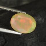 1 ct Transparent/Translucent Oval Facet Opal 9mmx7mm