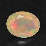 1 ct Transparent/Translucent Oval Facet Opal 9mm x 7mm