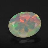 9x7mm Opal 1ct Oval Facet in Multicolor