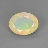 1 ct Transparent/Translucent Oval Facet Opal 9x7mm