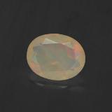 1 ct Transparent/Translucent Oval Facet Opal 9mm x 7mm