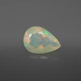 2 carat Multicolor Pear Facet Opal 11.5x8mm