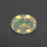 9x7 Opal 0.9ct Oval Facet in Multicolor
