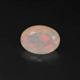 Click for Details 1.5 carat Multicolor Oval Facet Opal 10x7.5mm