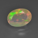 10.5mm x 7.5mm Opal 1.5ct Oval Facet in Multicolor
