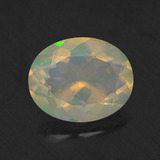 10mmx8mm Opal 1.5ct Oval Facet in Multicolor