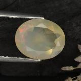1.5 carat Multicolor Oval Facet Opal 10x8mm