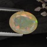1.5 ct Transparent/Translucent Oval Facet Opal 10x8mm