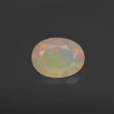 0.6 ct Transparent/Translucent Oval Facet Opal 8mmx6mm