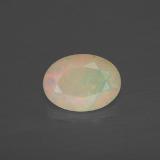 0.6 ct Transparent/Translucent Oval Facet Opal 8mm x 6