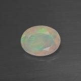 0.7 carat Multicolor Oval Facet Opal 8x6mm
