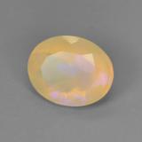 1.5 carat Multicolor Oval Facet Opal 10mm x 8mm