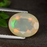 10mm x 8mm Oval Facet Opal 1.5ct