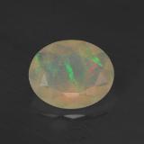 10x8 Opal 1.5ct Oval Facet in Multicolor