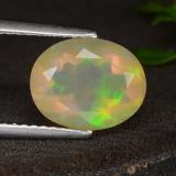 1.5 carat Multicolor Oval Facet Opal 10mmx8mm