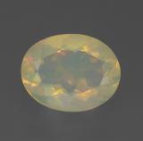 1.5 carat Multicolor Oval Facet Opal 10mm x 8