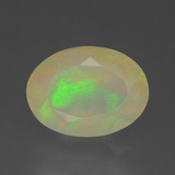 1.5 carat Multicolor Oval Facet Opal 10mm x 7.5