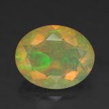 Click for Details 1.5 carat Multicolor Oval Facet Opal 10x8mm