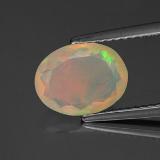 1.5 ct Transparent/Translucent Oval Facet Opal 10x8