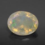 2.5 carat Multicolor Oval Facet Opal 12x9.5mm