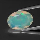 10.5x7.5 Opal 1ct Oval Facet in Multicolor