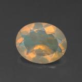 1.5 carat Multicolor Oval Facet Opal 10mmx8mm