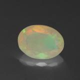 10mm x 7.5 Opal 1.5ct Oval Facet in Multicolor