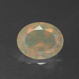 1.5 ct Transparent/Translucent Oval Facet Opal 10mm x 8