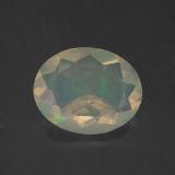 1 carat Multicolor Oval Facet Opal 10x8