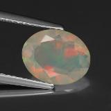 1.5 ct Transparent/Translucent Oval Facet Opal 10mm x 8mm
