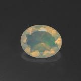 1.5 carat Multicolor Oval Facet Opal 10mmx8mm