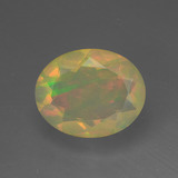 10mmx8mm Opal 1.5ct Oval Facet in Multicolor