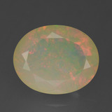 1.5 carat Multicolor Oval Facet Opal 10mmx8mm