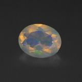 9x7 Opal 1ct Oval Facet in Multicolor