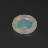 1 carat Multicolor Oval Facet Opal 9x7
