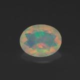 9x7 Opal 1ct Oval Facet in Multicolor