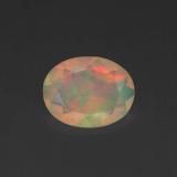 0.8 ct Transparent Oval Facet Opal 9mm x 7