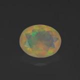 1 carat Multicolor Oval Facet Opal 9x7