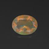 1 carat Multicolor Oval Facet Opal 9mm x 7