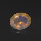 1 ct Transparent Oval Facet Opal 9mm x 7